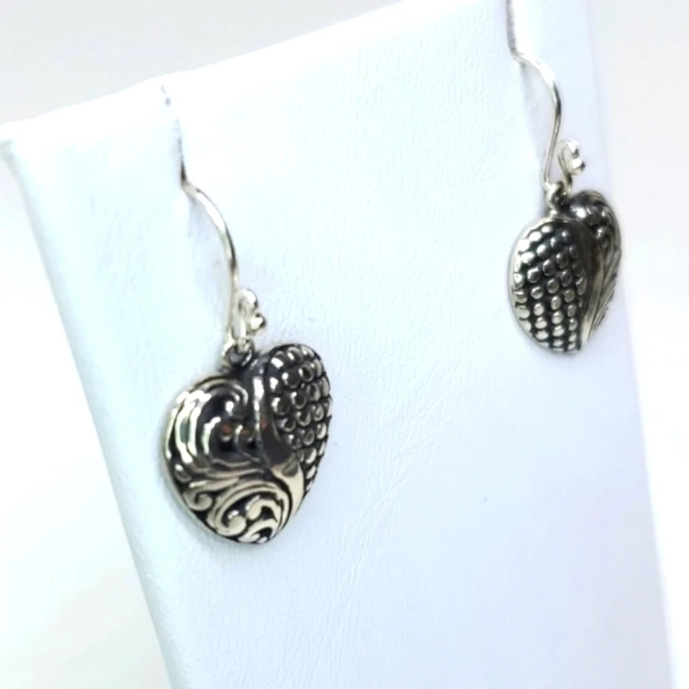 Sterling Silver Heart Earrings NWT